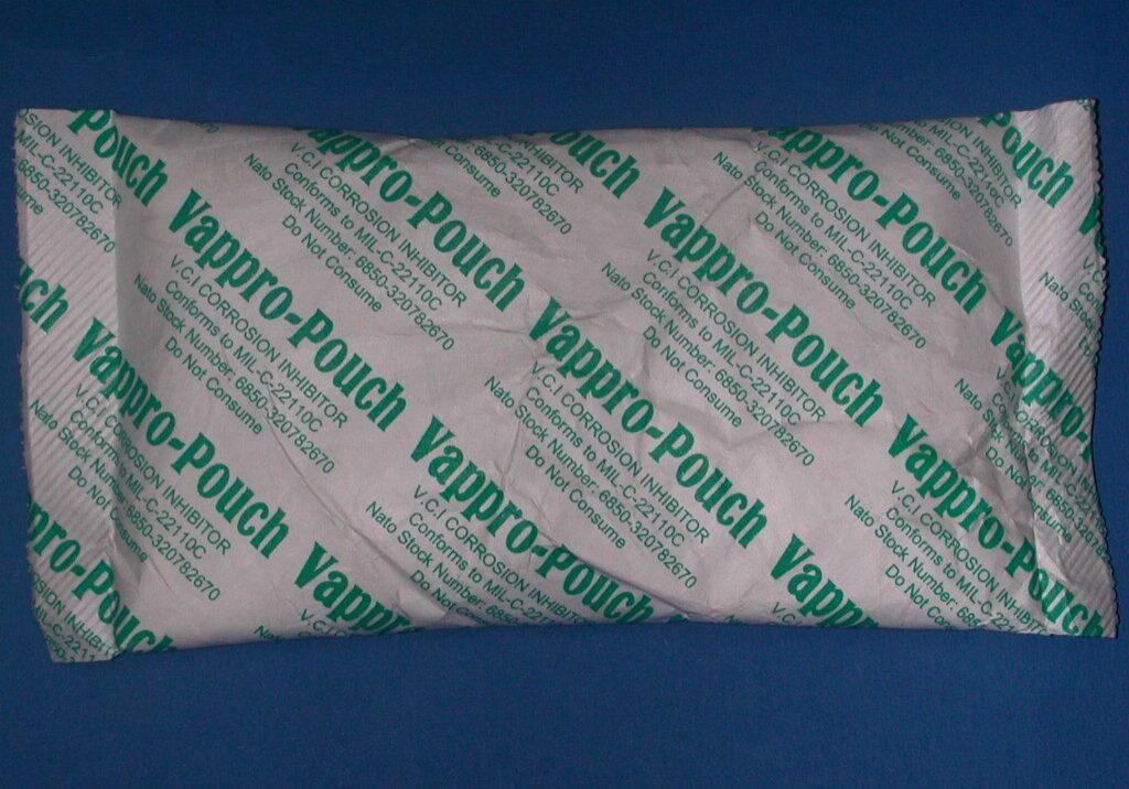 VCI corrosion prevention Vappro pouch
