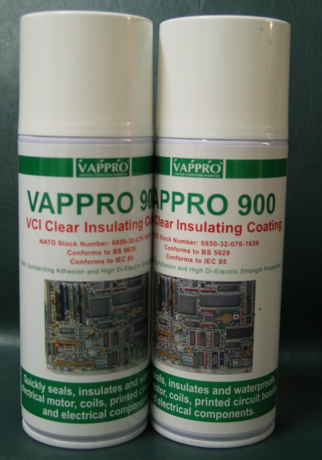 2 Cans Vappro 900 VCI insulating coating in aerosol can